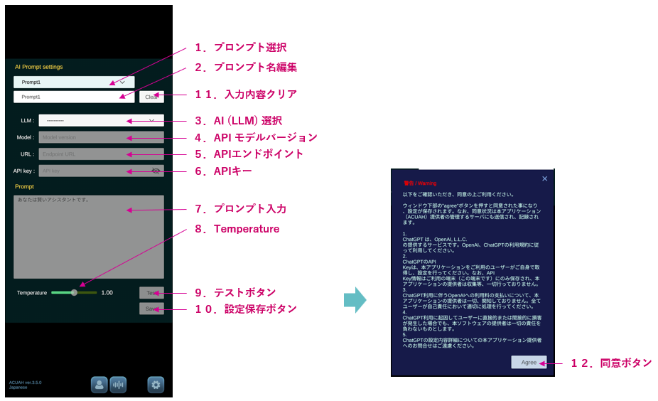 AIプロンプト設定画面 - AIプロンプト設定