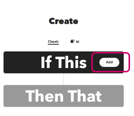 Supplemental explanation of main functions - IFTTT Webhooks linkage