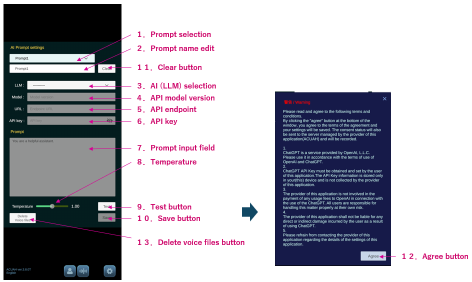 AI Prompt settings Scene - AI prompt settings
